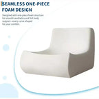 Acekool Poltrona Sacco per Adulti, Divano Singolo in Memory Foam, Tessuto Effetto Scamosciato, Sedia da Pavimento Moderna di Supporto per Soggiorno e Camera da Letto, Verde