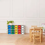 Armadietto a 20 scomparti ECR4Kids Streamline con 20 contenitori frontali a incavo, 4x5, mobili per bambini