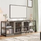 COZONY Mobile TV per Fattoria con Armadietti di Contenimento Mobile da Intrattenimento e Console Multimediale Rustica in Legno per Soggiorno