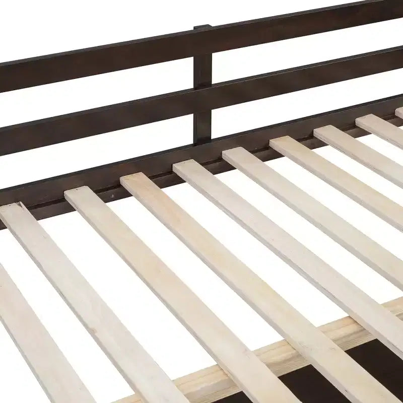 Letto a soppalco full-size con scrivania, letto a soppalco in legno con cassetti e mensole portaoggetti, letto a soppalco alto full-size con specchiera per bambini, ragazzi e adulti