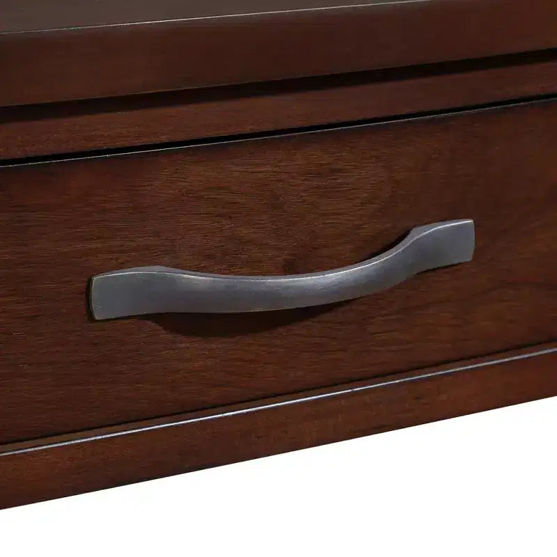Hostack Tavolino angolare triangolare piccolo da 33,8'' con 3 ripiani, gambe in legno massello per piccoli spazi e soggiorno, Espresso Chiaro