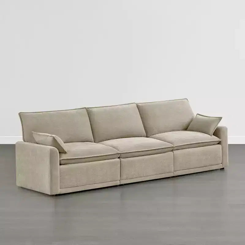 Divano componibile di grandi dimensioni Spruce & Spring per soggiorno, talpa-3 pezzi