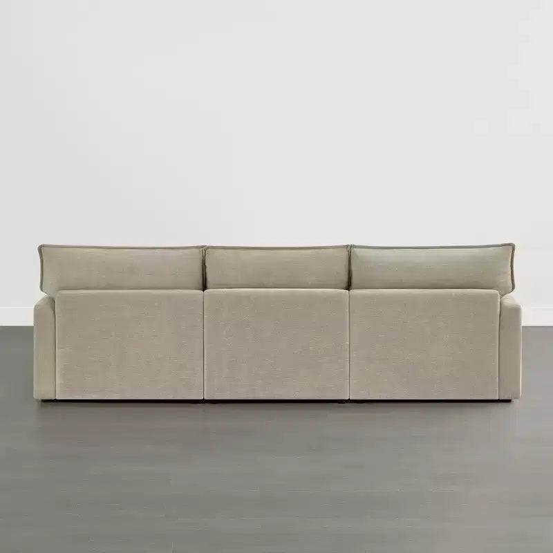 Divano componibile di grandi dimensioni Spruce & Spring per soggiorno, talpa-3 pezzi