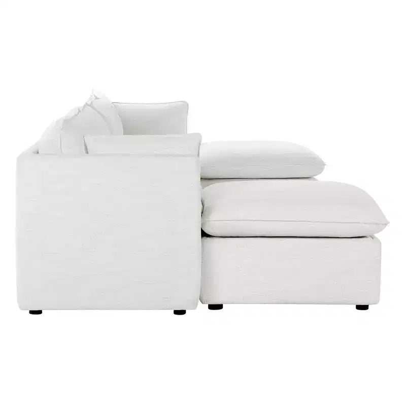Divano componibile modulare a 3 pezzi Spruce & Spring Cream per soggiorno
