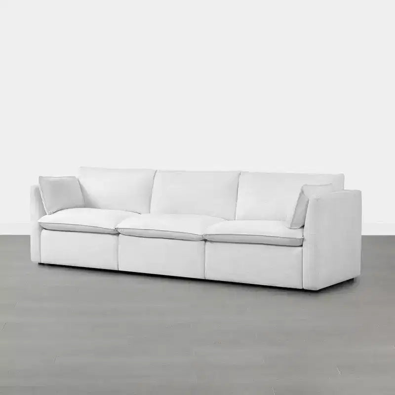 Divano componibile modulare a 3 pezzi Spruce & Spring Cream per soggiorno