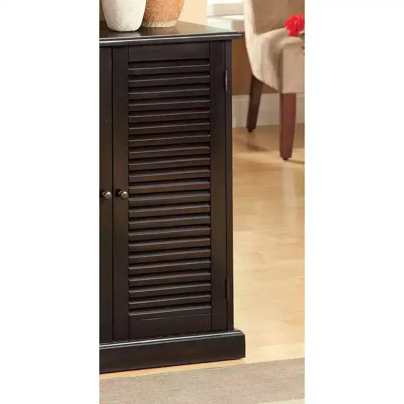 Scarpiera Okak, Scarpiera con 2 Ante a Persiana e Ripiani Regolabili, Mobile Porta Scarpe per Ingresso, Corridoio