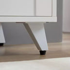 Okak Credenza, Madia Contenitore con 3 Ante e Maniglia in Metallo, mobile d'ingresso per Soggiorno, Ingresso, Cucina