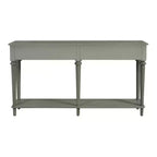 Consolle Luxystar retrò con 4 cassetti, ripiano aperto per ingresso e soggiorno, grigio slavato