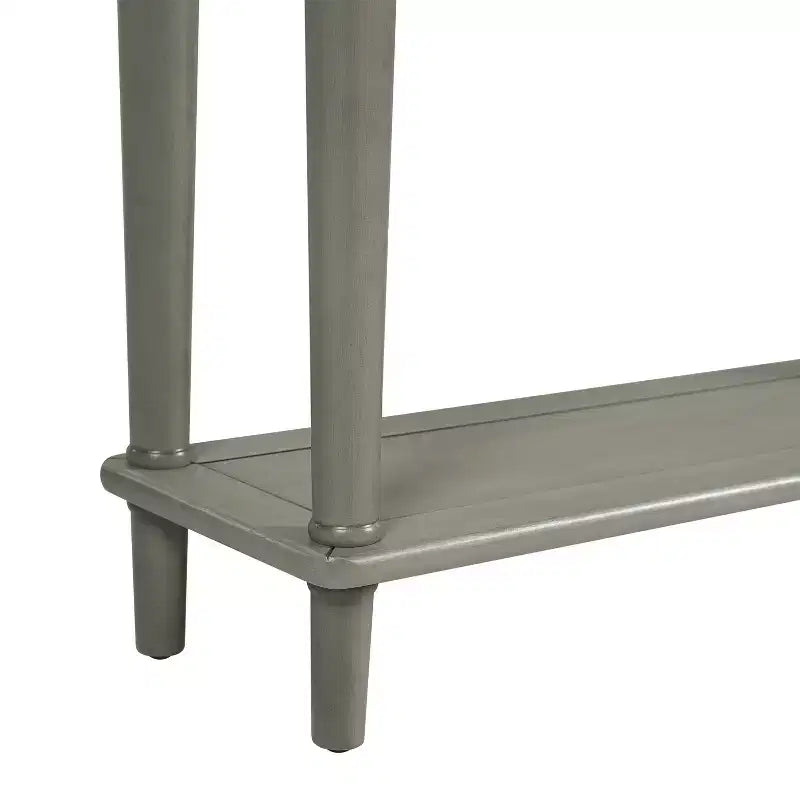 Consolle Luxystar retrò con 4 cassetti, ripiano aperto per ingresso e soggiorno, grigio slavato