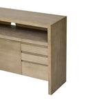 Luxystar Credenza Moderna a 60 Ante con Scaffale Aperto e Cassetti, Naturale