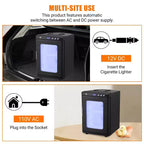 Incubatrice per rettili, incubatrice per uova da cova da 25 litri - Temperatura controllata 10°C-60°C, incubatrice digitale portatile 12V/110V per piccoli rettili
