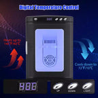 Incubatrice per rettili, incubatrice per uova da cova da 25 litri - Temperatura controllata 10°C-60°C, incubatrice digitale portatile 12V/110V per piccoli rettili