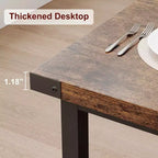 Tavolo da cucina rettangolare grande da 70,8 pollici, tavolo da pranzo in legno in stile rustico per 8 persone, tavolo moderno per casa, ufficio, sala da pranzo, soggiorno