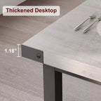 Tavolo da cucina rettangolare grande da 70,8 pollici, tavolo da pranzo in legno in stile rustico per 8 persone, tavolo moderno per casa, ufficio, sala da pranzo, soggiorno