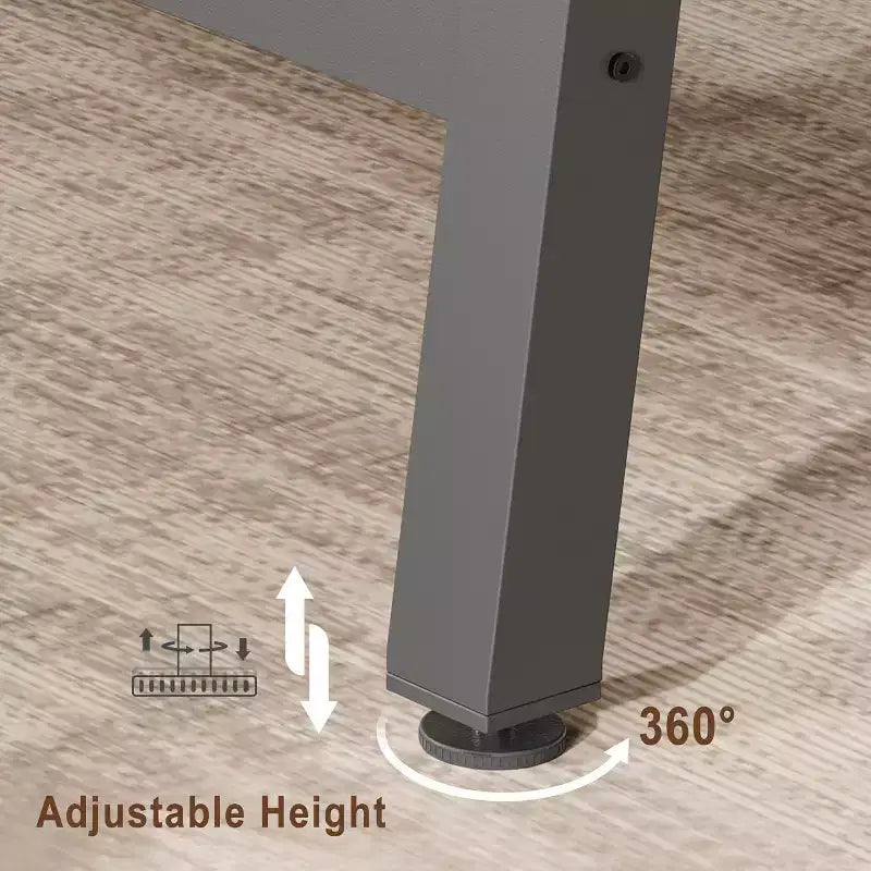 Tavolo da Pranzo Rettangolare Grande 160 cm per 4-6 Persone, Tavolo da Cucina Rustico in Legno con Gambe in Metallo, Tavolo Industriale da Esterno per Soggiorno, Sala da Pranzo