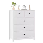 Comò a 5 cassetti, cassettiera organizer moderna con cassetti portaoggetti, cassettiere in legno per camera da letto, ingresso, corridoio