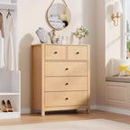 Comò a 5 cassetti, cassettiera organizer moderna con cassetti portaoggetti, cassettiere in legno per camera da letto, ingresso, corridoio