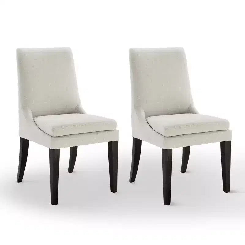 Sedia da pranzo imbottita Spruce&Spring con cuscino a doppio strato e gambe in legno