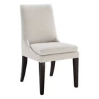 Sedia da pranzo imbottita Spruce&Spring con cuscino a doppio strato e gambe in legno