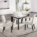 Sedia da pranzo imbottita Spruce&Spring con cuscino a doppio strato e gambe in legno