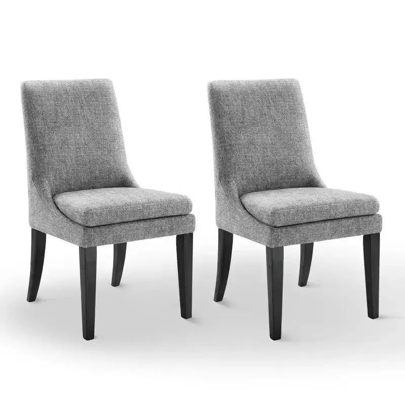Sedia da pranzo imbottita Spruce&Spring con cuscino a doppio strato e gambe in legno