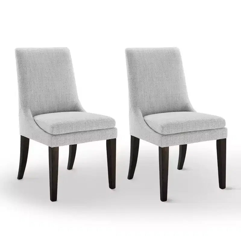 Sedia da pranzo imbottita Spruce&Spring con cuscino a doppio strato e gambe in legno