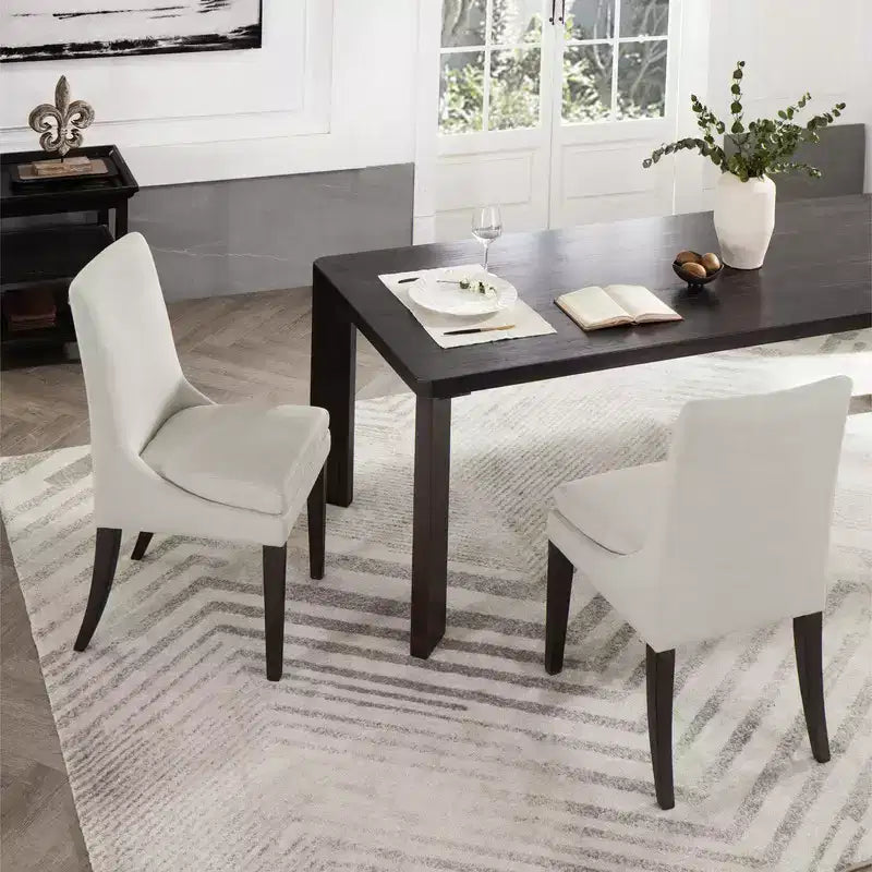 Sedia da pranzo imbottita Spruce&Spring con cuscino a doppio strato e gambe in legno