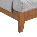 Galano Queen Abby Serene Letto con testiera Noce Ambra