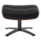 Poltrona reclinabile girevole Spruce&Spring con pouf e poggiatesta regolabile