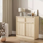 Credenza a buffet da 80 cm, mobile bar per ingresso con 2 cassetti, armadio a pavimento in legno, tavolo console multimediale per soggiorno