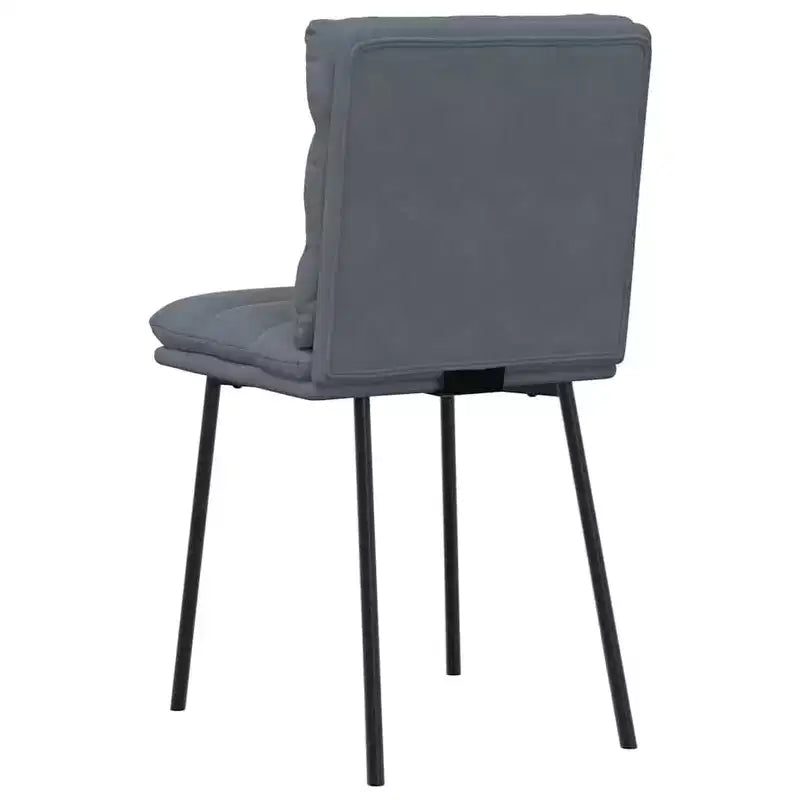 Sedia moderna elegante con schienale CLIHOME, sedia da pranzo/ristorante in velluto morbido con cuscino morbido e piedini in metallo (set da 2)