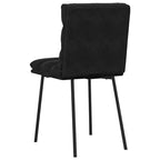 Sedia moderna elegante con schienale CLIHOME, sedia da pranzo/ristorante in velluto morbido con cuscino morbido e piedini in metallo (set da 2)