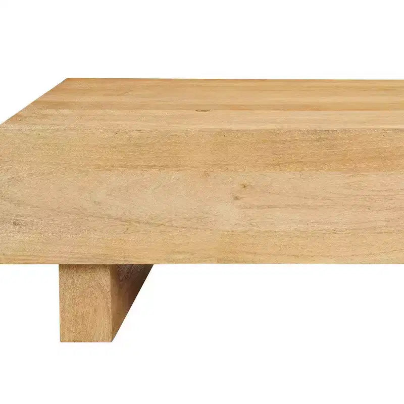 Tavolino Royal Hampton | Piano Rettangolare da 42" | Legno di Mango Marrone Naturale Sabbiato | Legno Raccolto in Modo Sostenibile - UPT-333317