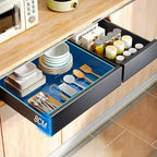 Organizzatore Estraibile per Armadio, Scaffale Estraibile Espandibile per Dispensa, Ripiani Estraibili Silenziosi per Cucina, Salotto, Casa