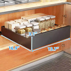 Organizzatore Estraibile per Armadio, Scaffale Estraibile Espandibile per Dispensa, Ripiani Estraibili Silenziosi per Cucina, Salotto, Casa