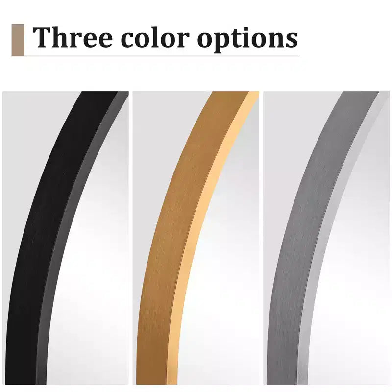 Specchio Sospeso MAYEERTY Lega di Alluminio Bordo Sottile Ad Angolo Retto Arco Oro