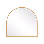 Specchio Sospeso MAYEERTY Lega di Alluminio Bordo Sottile Ad Angolo Retto Arco Oro