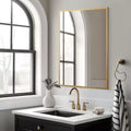 MAYEERTY Hanging Mirror Aluminum Alloy Thin Edge Right Angle Rectangle