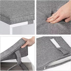 Scarpiera con cuscino rimovibile - Organizzatore a 3 ripiani con ripiani regolabili