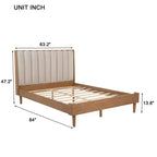 Base letto imbottita con testiera, matrimoniale/king size - ModernLuxe