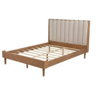 Base letto imbottita con testiera, matrimoniale/king size - ModernLuxe