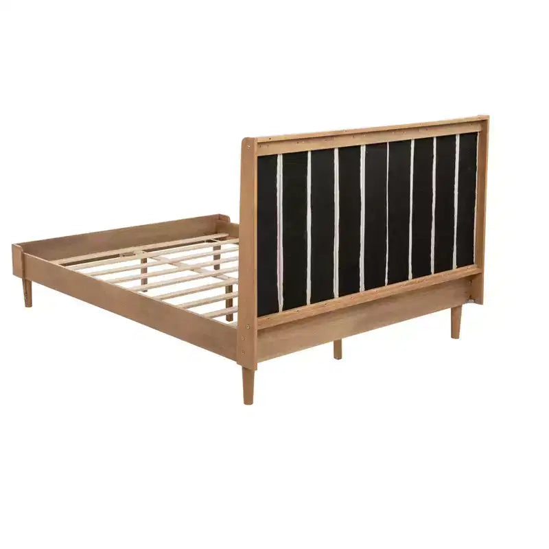 Base letto imbottita con testiera, matrimoniale/king size - ModernLuxe