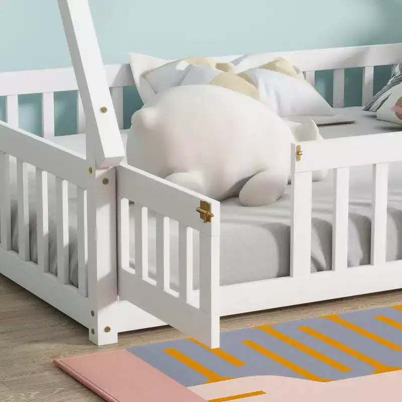 Struttura letto a tenda, una piazza e mezza/matrimoniale, con sponde di protezione - ModernLuxe