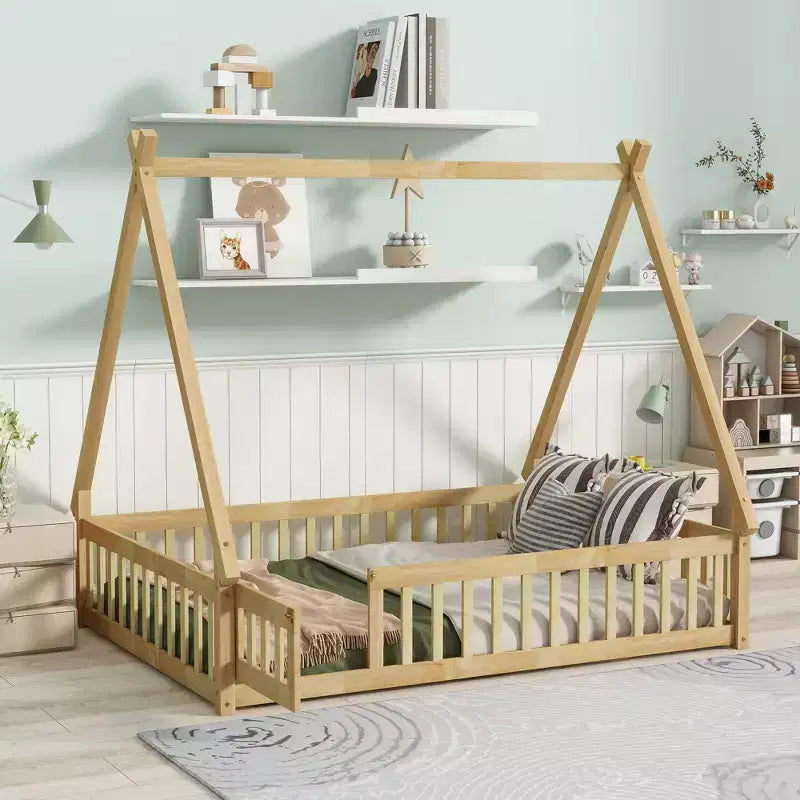 Struttura letto a tenda, una piazza e mezza/matrimoniale, con sponde di protezione - ModernLuxe