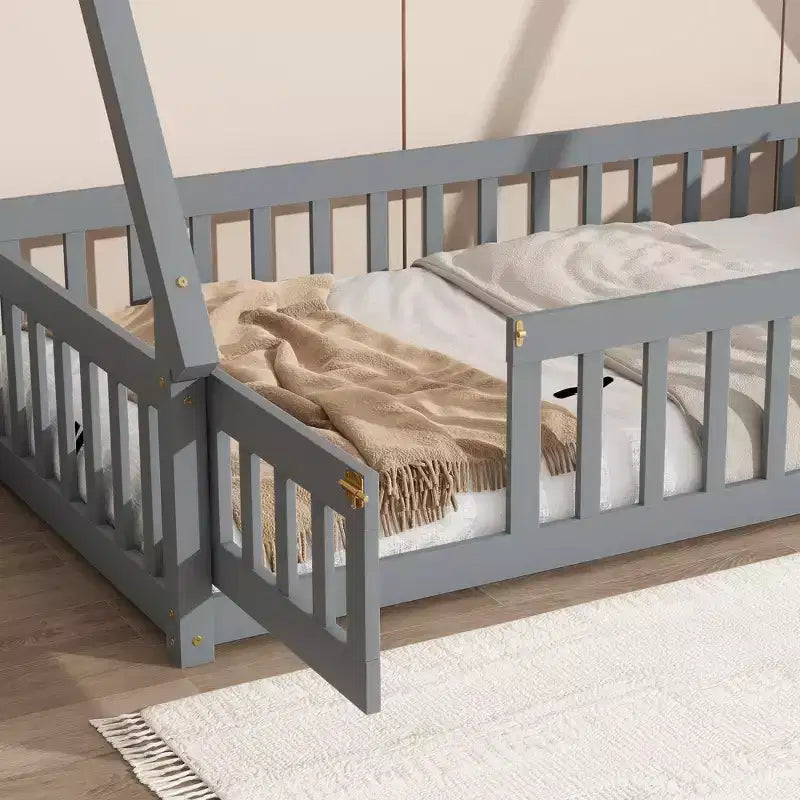 Struttura letto a tenda, una piazza e mezza/matrimoniale, con sponde di protezione - ModernLuxe