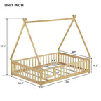 Struttura letto a tenda, una piazza e mezza/matrimoniale, con sponde di protezione - ModernLuxe