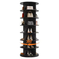 COZONY 64 Tall 7-Tier Rotating Shoe Rack Tower  360 Free Standing Storage for 2832 Pairs, Round Spinning Organizer for Entryway, Living Room