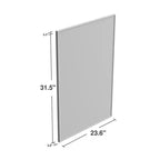 MAYEERTY Specchio Pensile Lega di Alluminio Bordo Sottile Angolo Retto Oro 39x30x1in Bifacciale