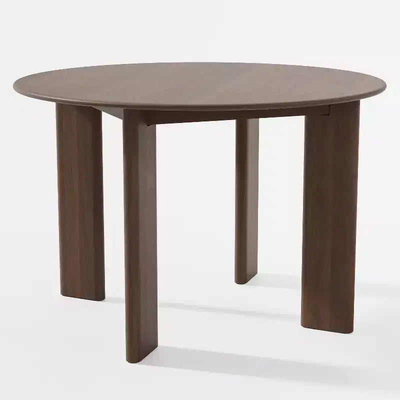 Tavolo da pranzo rotondo in legno MAYEERTY 45 per 4 persone, tavolo da cucina e sala da pranzo moderno in stile rustico