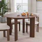 Tavolo da pranzo rotondo in legno MAYEERTY 45 per 4 persone, tavolo da cucina e sala da pranzo moderno in stile rustico